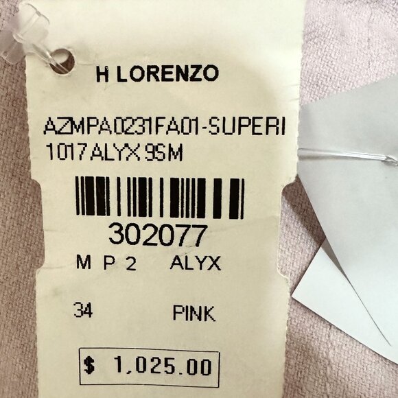 1017 ALYX 9SM X Blackmeans Pink Shredded Straight Leg Denim Jeans Mens Size 34 - Picture 10 of 11